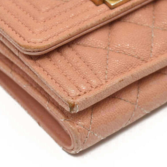 Chanel  Caviar Quilted Boy Flap Card Holder Wallet Light - Picture 4 of 15